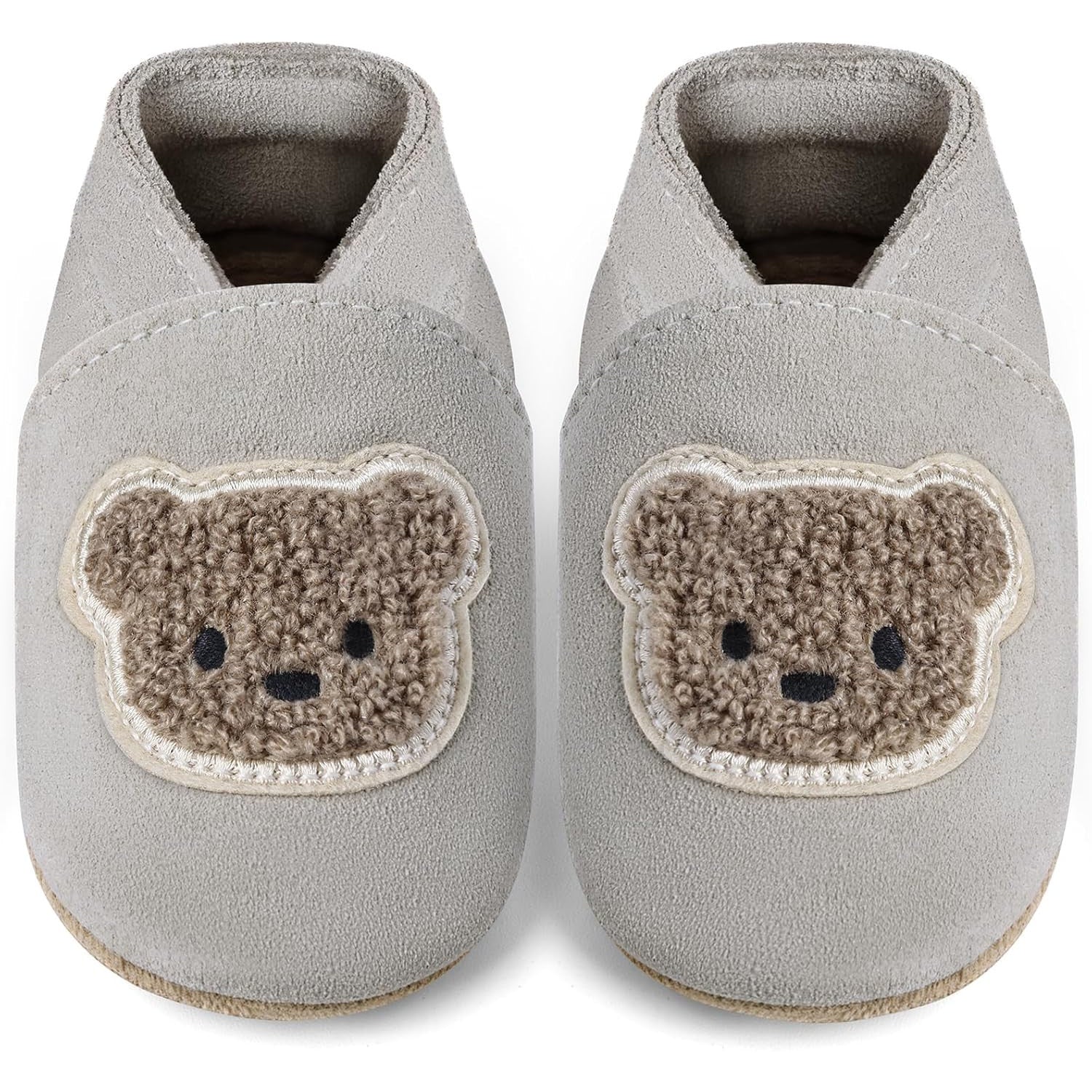 IceUnicorn Babies First Walking Shoes Soft Leather Slippers with Suede Soles
